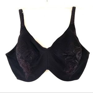 Minimizer by Lilyette Black Lace Underwire Bra
